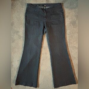a.n.a Vintage Charcoal Modern Fit Pin Striped Jeans Size 10